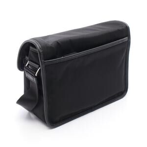 Prada Bag Shoulder Nylon Black Leather